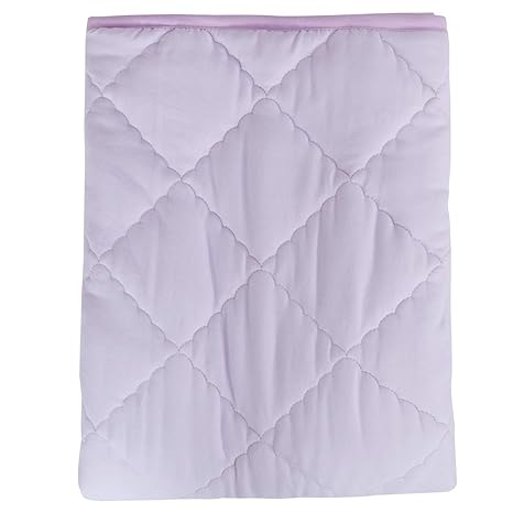 Kids Quilted Throw Blanket 47"x39" – Soft Lightweight Purple Fleece Blanket for Naps & Travel